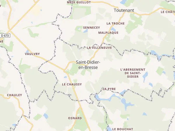 Plan de Saint-Didier-en-Bresse