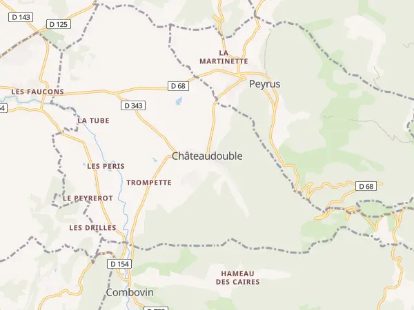 Plan de Châteaudouble