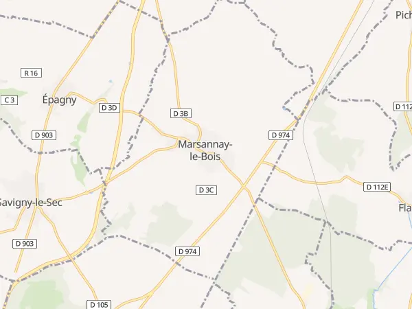 Plan de Marsannay-le-Bois