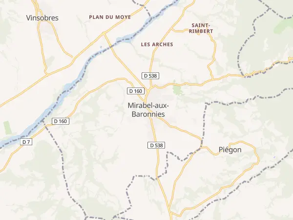Plan de Mirabel-aux-Baronnies