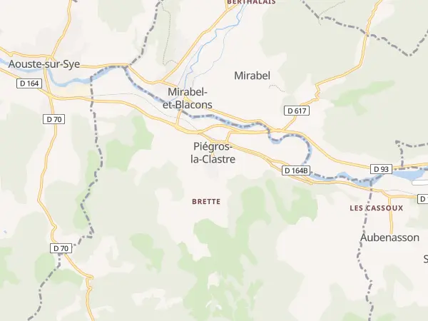 Plan de Piégros-la-Clastre