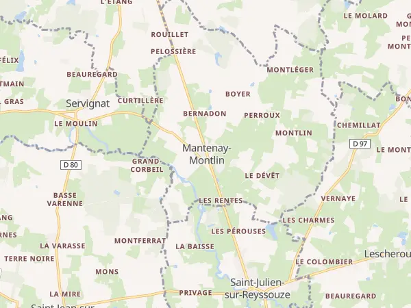 Plan de Mantenay-Montlin