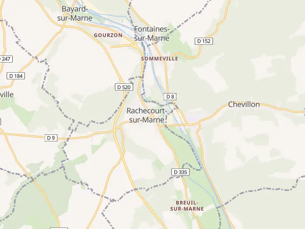 Plan de Rachecourt-sur-Marne