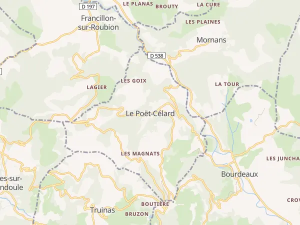 Plan du Poët-Célard