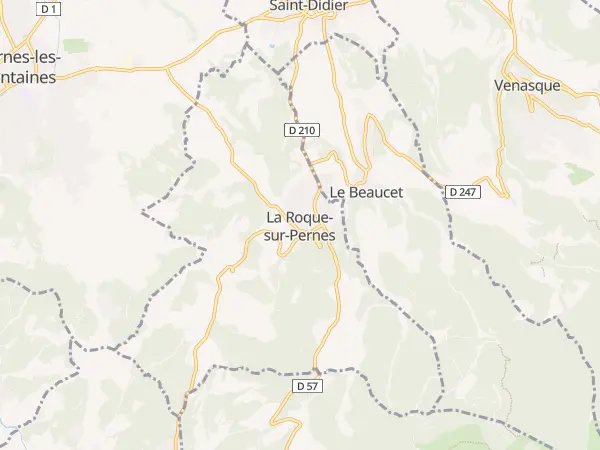 Plan de La Roque-sur-Pernes