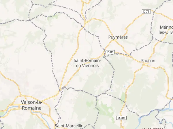 Plan de Saint-Romain-en-Viennois