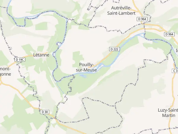Plan de Pouilly-sur-Meuse