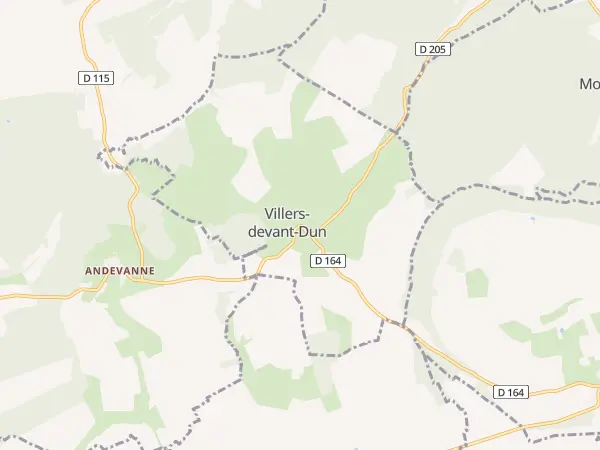 Plan de Villers-devant-Dun