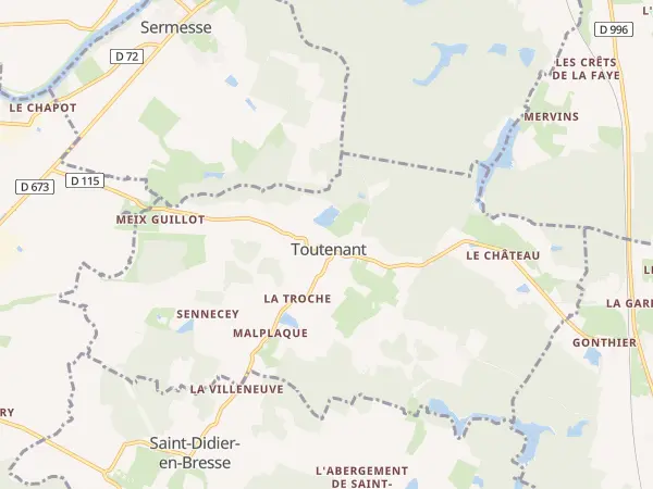 Plan de Toutenant