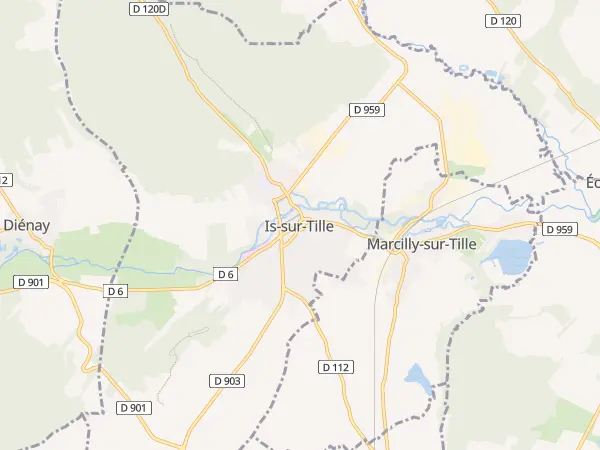 Plan de Is-sur-Tille