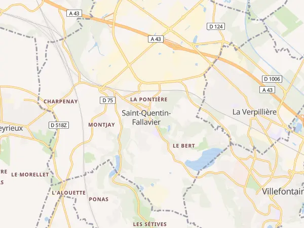 Plan de Saint-Quentin-Fallavier