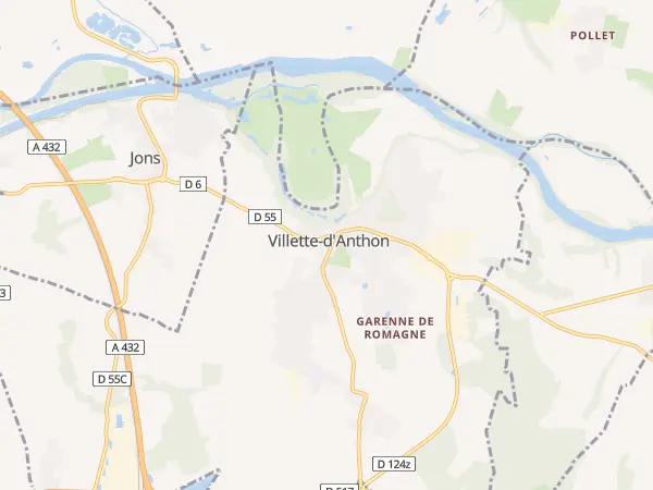Plan de Villette-d’Anthon