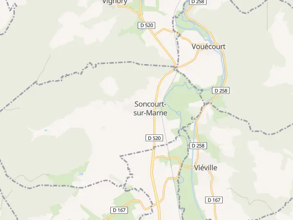 Plan de Soncourt-sur-Marne