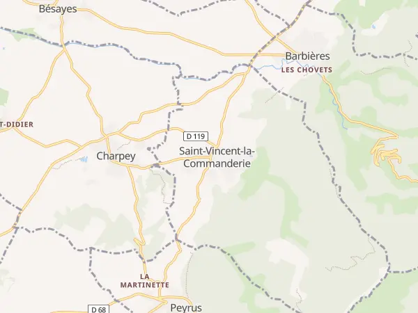 Plan de Saint-Vincent-la-Commanderie