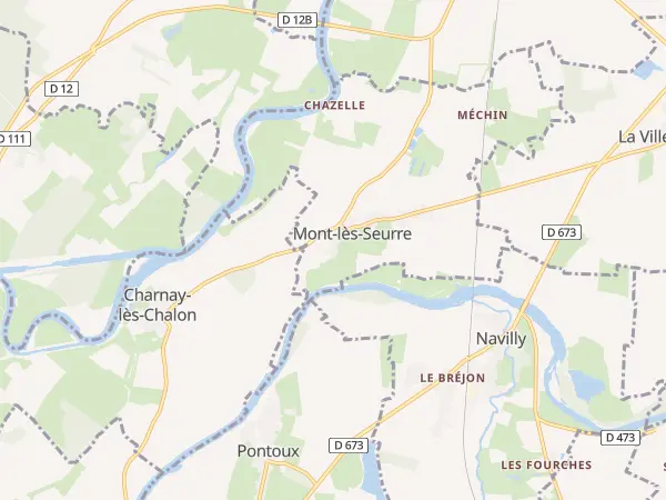 Plan de Mont-lès-Seurre