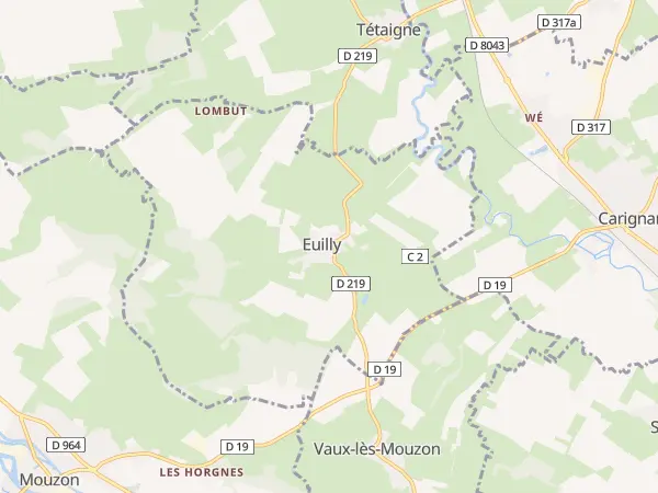 Plan de Euilly-et-Lombut