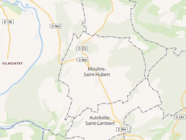 Plan de Moulins-Saint-Hubert