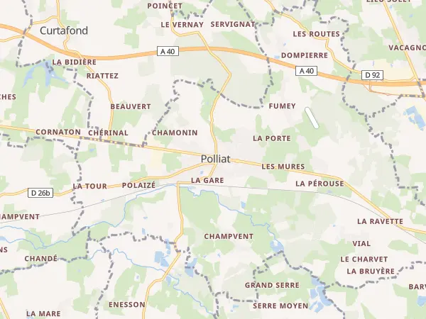 Plan de Polliat