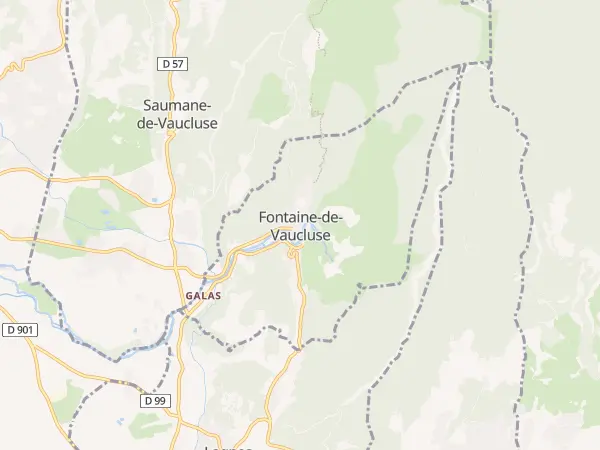 Plan de Fontaine-de-Vaucluse