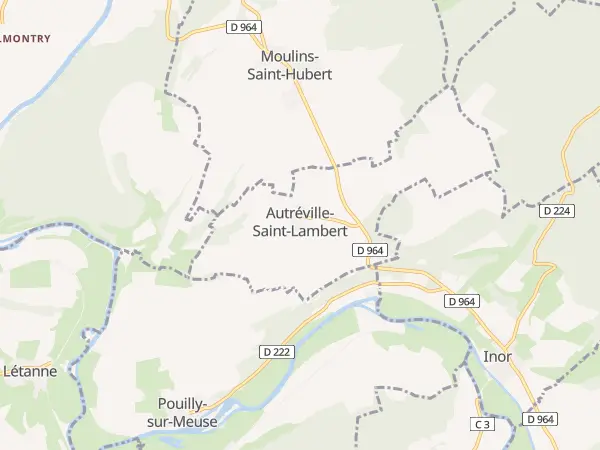 Plan de Autréville-Saint-Lambert