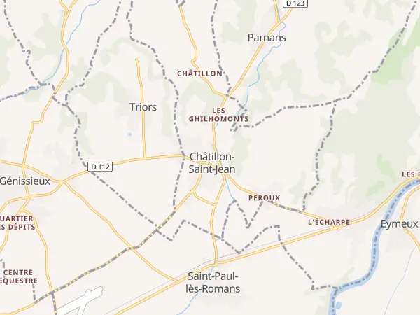 Plan de Châtillon-Saint-Jean