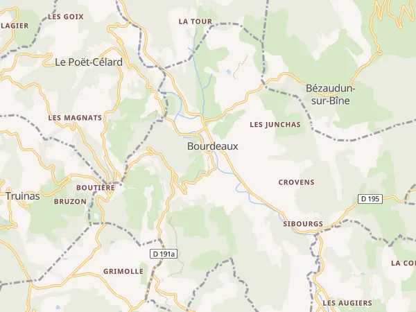 Plan de Bourdeaux