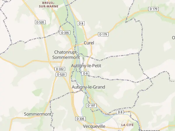 Plan de Autigny-le-Petit