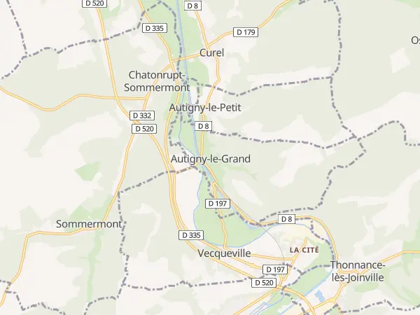 Plan de Autigny-le-Grand