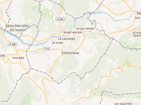 Plan de Entrechaux