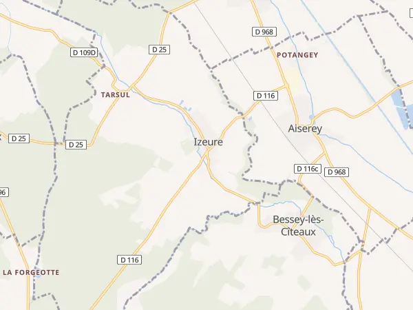 Plan de Izeure