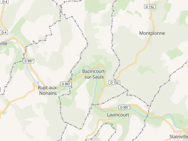 Plan de Bazincourt-sur-Saulx