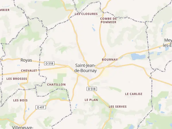 Plan de Saint-Jean-de-Bournay