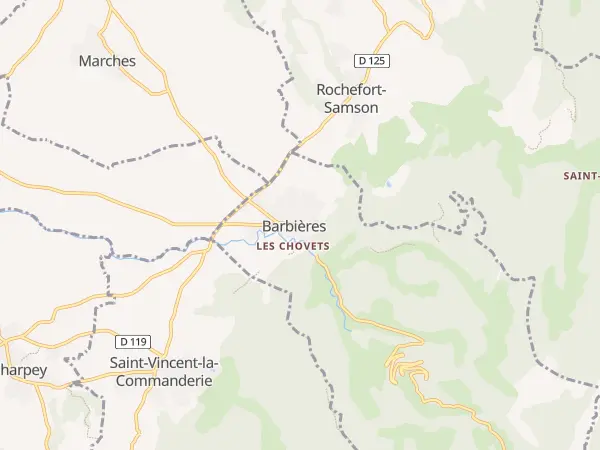 Plan de Barbières