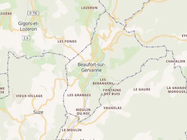 Plan de Beaufort-sur-Gervanne