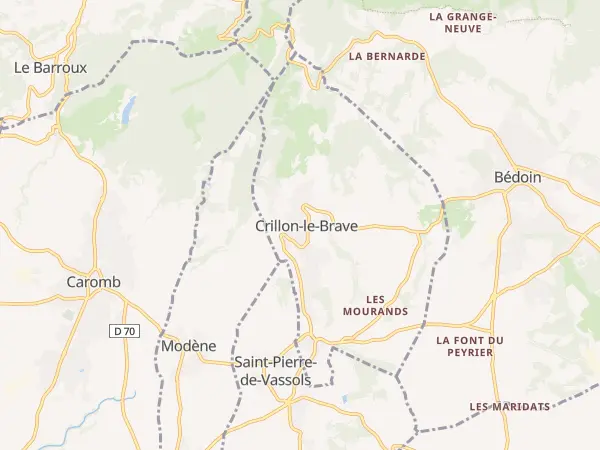 Plan de Crillon-le-Brave