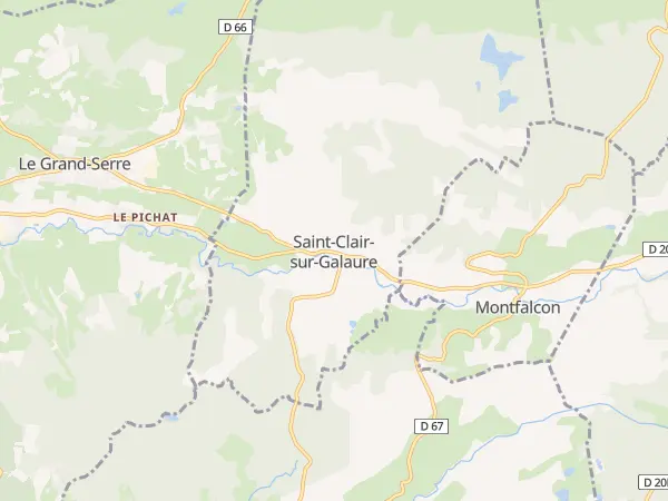 Plan de Saint-Clair-sur-Galaure