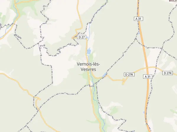 Plan de Vernois-lès-Vesvres