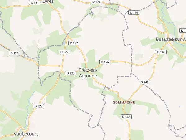 Plan de Pretz-en-Argonne