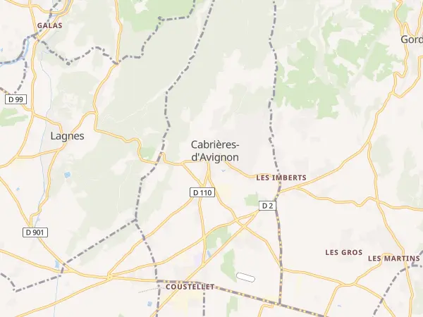 Plan de Cabrières-d’Avignon