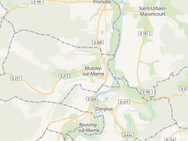 Plan de Mussey-sur-Marne
