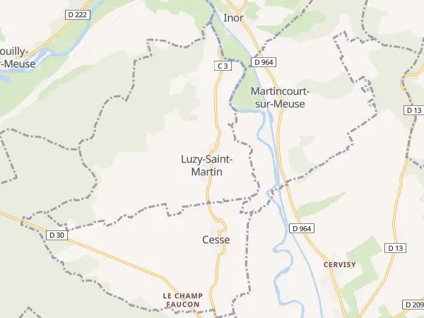 Plan de Luzy-Saint-Martin