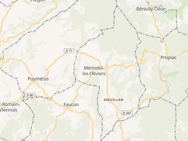 Plan de Mérindol-les-Oliviers