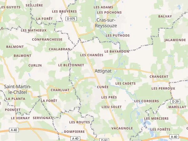 Plan de Attignat
