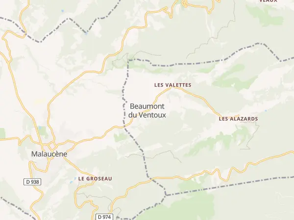 Plan de Beaumont-du-Ventoux