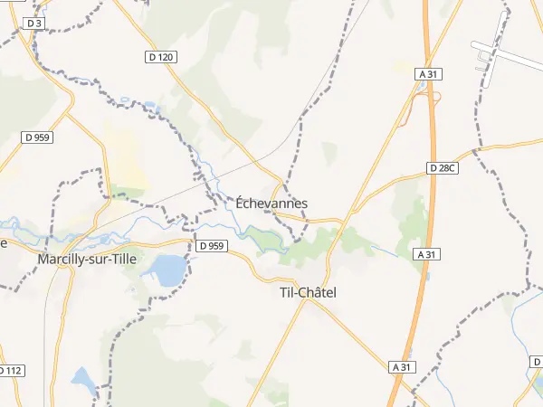 Plan de Échevannes