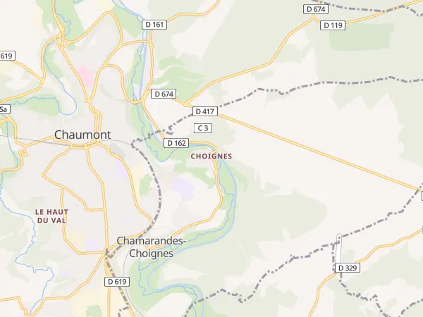 Plan de Chamarandes-Choignes