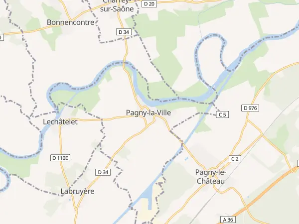Plan de Pagny-la-Ville