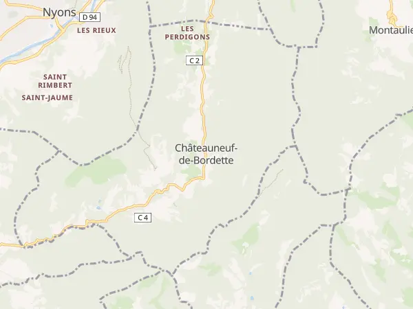 Plan de Châteauneuf-de-Bordette