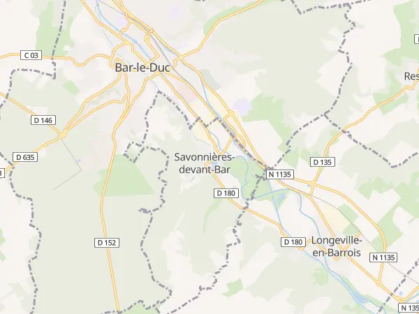 Plan de Savonnières-devant-Bar