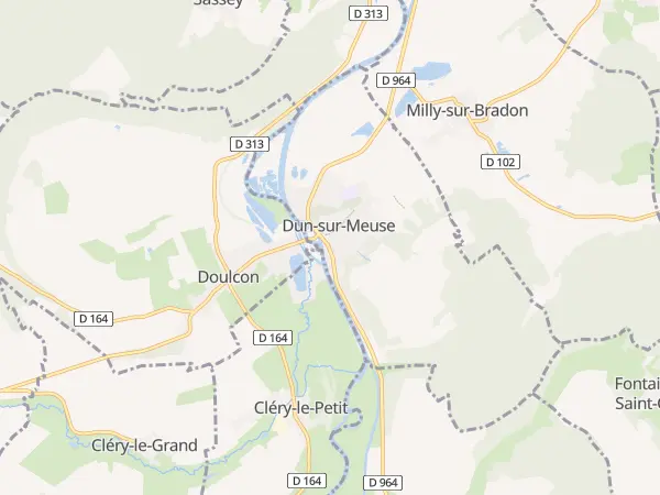 Plan de Dun-sur-Meuse